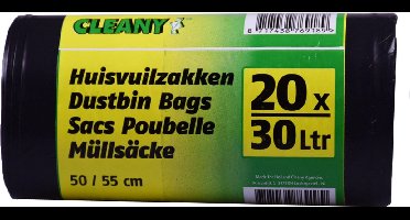 Vuilniszak - 30Liter - 20 stuks - op rol