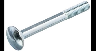 Slotbout M10x45mm Staal Verzinkt + moer - 100 stuks