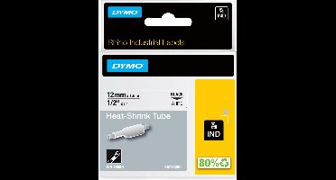 DYMO 18055 labelprinter-tape Zwart op wit