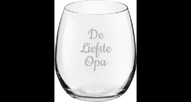 Gegraveerde Drinkglas 39cl De Liefste Opa