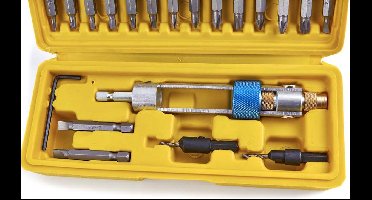 HBM 20 Delige Swap Drill Bit Set Omkeerbare Bithouder Met Verzinkfrees