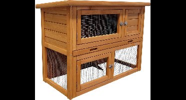 Duvo Woodland Barnie - Konijnenhok - 95 x 45 x 70 cm