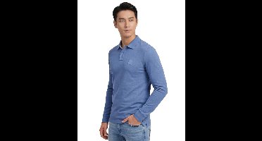 Hugo Boss polo lange mouw lichtblauw