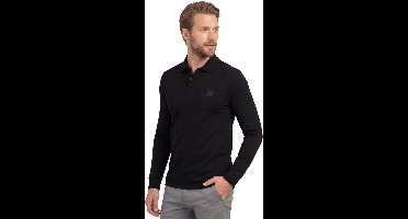 Hugo Boss polo lange mouw bruin