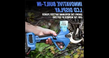 Elektrische Snoeischaar - Accu Snoeischaar - Takkenschaar - 40mm - 21V - Accu Tuingereedschap - voor Boomtakken - Bonsai - Fruitboom
