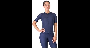 Castelli Espresso Korte Mouw Wielertrui Blauw XL Vrouw