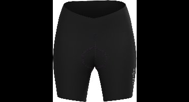 Rh+ RH+ Pace HW Short 18cm Dames - Premium Fietsbroek Flow Pad - Zwart - Zwart ZWART - Maat XL