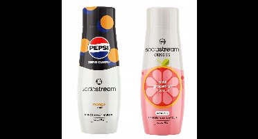 Sodastream Pepsi MAX Mango + Grapefruit Zero - Frisdrankconcentraten - Suikervrij - 18 Liter