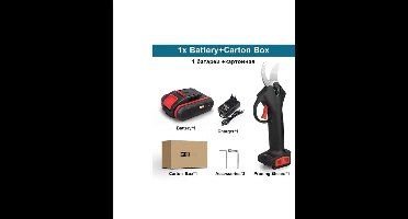 Elektrische Snoeischaar - Schaar Elektrisch - Accu snoeischaar - Snoeischaar - Cordless Pruning Shears - 2 Batterijtype 1 - 500W - 9000mAH - Groen