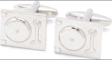 Manchetknopen - Draaitafels DJ Platen Muziek Techno