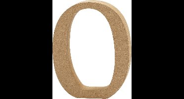 Letter, O, H: 13 cm, dikte 2 cm, 1 stuk