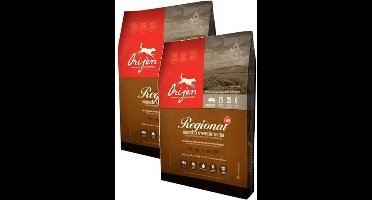 2x 6 kg Orijen regional red dog hondenvoer