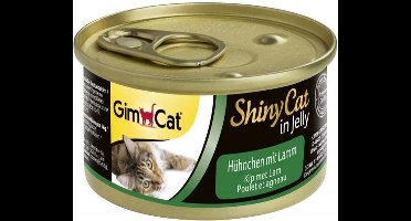 Gimcat shinycat in jelly kip / lam kattenvoer 70 gr