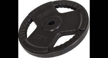 Gorilla Sports Gewicht - Halterschijf - 10 kg - Gripper Gietijzer rubber coating