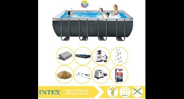 Intex Ultra XTR Frame Zwembad - Opzetzwembad - 549x274x132 cm - Inclusief Filterzand, Onderhoudsset, Zoutsysteem en Zout