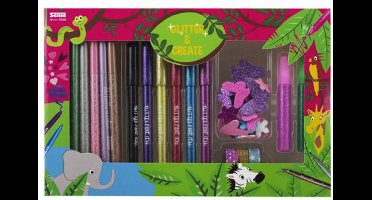 Haza Original Knutselset Glitter & Create Meisjes 12-delig