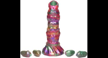 XR Brands AH195 - Larva - Silicone Ovipositor Dildo with Eggs