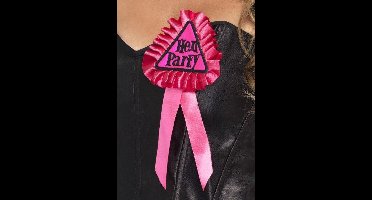 Vrijgezellenfeest Rosette Volwassenen Unisex Roze Maat One size