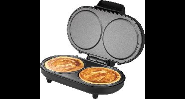 Unold 48165 Dubbele pancakemaker Zwart, RVS