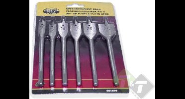 Speedboren set, 6 delig, 10, 12, 16, 18, 20 en 25mm, Benson