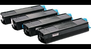 Set 4x ABC huismerk toner geschikt voor Oki C5600 C5600DN C5600N C5700 C5700DN C5700N C 5600 C 5600DN C 5600N C 5700 C 5700DN C 5700N