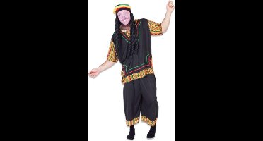 Witbaard Verkleedpak Rasta Heren Polyester Zwart Maat M/l
