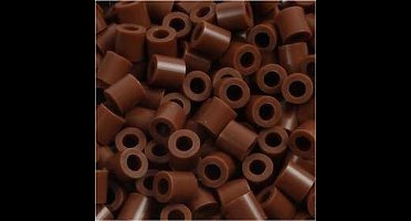 Strijkkralen, afm 5x5 mm, gatgrootte 2,5 mm , chocolate (32249), 6000 stuk