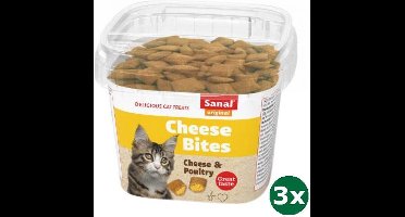 Sanal cat cheese bites cup 3x 75 gr