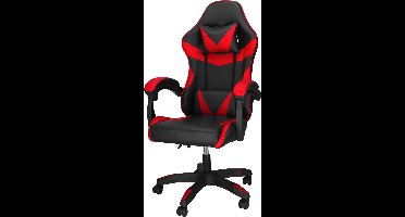 Springos Gamestoel - Gaming Stoel - Ergonomische Bureaustoel - Game stoel - Verstelbaar - Gaming Chair - Rood/Zwart