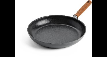 GreenPan Mayflower Pro koekenpan 30cm - grijs - houten handvat - PFAS-vrij