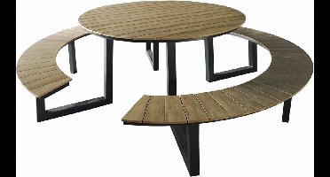 The Outsider - Fredo Picknicktafel - 242cm - Polywood - Tuintafel - Picnicktafel