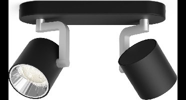 Philips Byrl Opbouwspot - LED - SceneSwitch - Zwart - 2 x 4,3W - 430 Lumen