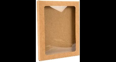 Kraftdoosjes met Venster 12,5x1,3x16,8cm (25 stuks)