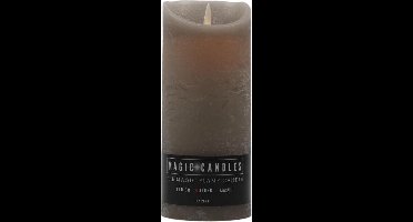 Peha Kaars Met Led Verlichting 7,5 X 18 Cm Wax Beige