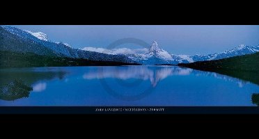 Kunstdruk John Lawrence - Matterhorn, Zermatt 95x33cm