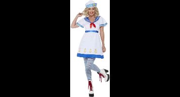 Smiffys - High Seas Sailor Kostuum - L - Wit