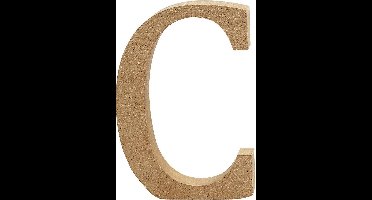Letter, C, H: 8 cm, dikte 1,5 cm, 1 stuk