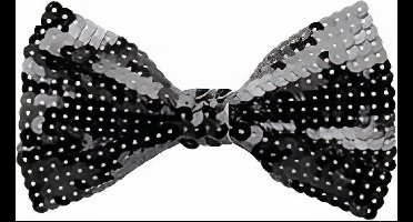 Home & Styling Strikje Met Pailletten Polyester Zwart One-size