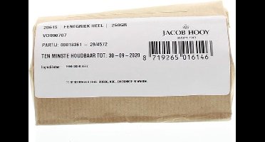Jacob Hooy Fenegriekzaad heel 250 Gram