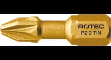 Rotec PRO Torsionbit PZ 2, L=25, C6.3, TIN (vpe 10)