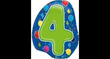 Folat - Folieballon - Shape - 4 - Zonder vulling - 56cm