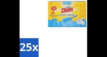25 x At Home Clean Duster Starter Set 13 Navullingen - Stofwisser - Stof Verwijderen - Elektrostatische Doekjes - Hygiëne - Allergie