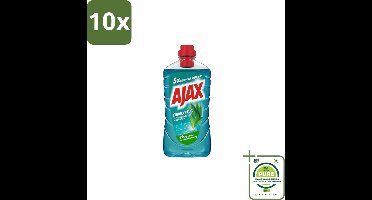10 x Ajax – Allesreiniger – Eucalyptus – 1000 ml - Grootverpakking - Allesreiniger - Eucalyptus - Reiniging - Frisse Geur - Schoonmaak