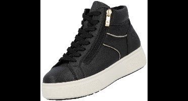 Rieker damessneaker hoogglans zwart