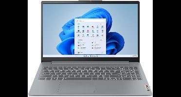 Lenovo IdeaPad Slim 3 15AMN8 AMD Ryzen™ 5 40 Laptop 39,6 cm (15.6") Full HD 16 GB LPDDR5-SDRAM 512 GB SSD Wi-Fi 6 (802.11ax) Windows 11 Home Engels Grijs