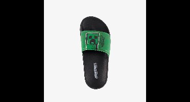 Minecraft kinder badslippers zwart groen - Maat 32