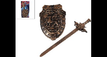 Speelset schild en zwaard 26/49cm.