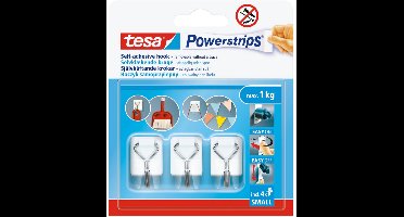 Tesa Powerstrips - Metal Haken - Wandmontage - Wit - 1kg