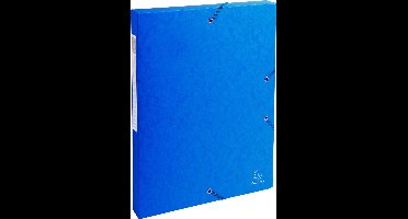 Exacompta 8x Klasseerdoos glanskarton Rug 25mm - A4 - Blauw - 50302E
