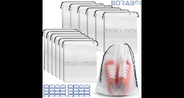 Schoentas - Waterdicht - Trekkoord - Doorschijnend